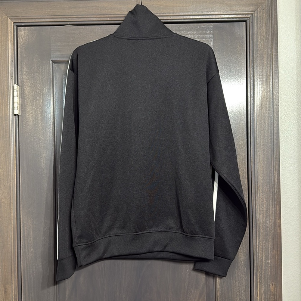 Adidas Originals NWT Black Funnel Neck Track Top Pullover Jacket, Men Size Small - Picture 6 of 6